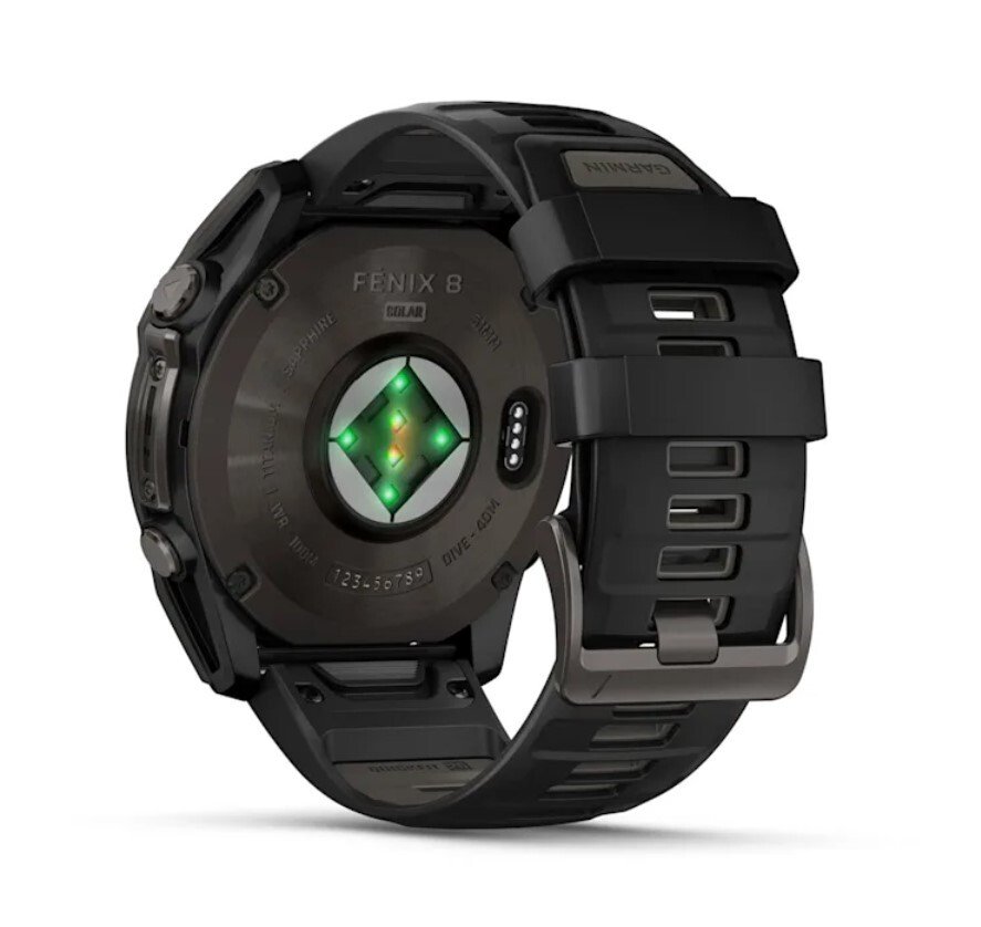 Fenix 8 - 51 mm Sapphire Solar Carbon Gray DLC Titanium Qara/Boz (010-02907-11)