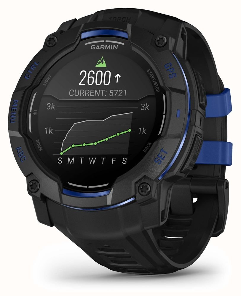 Instinct 3 Amoled (50 mm) Qara/Mavi (010-03020-03)