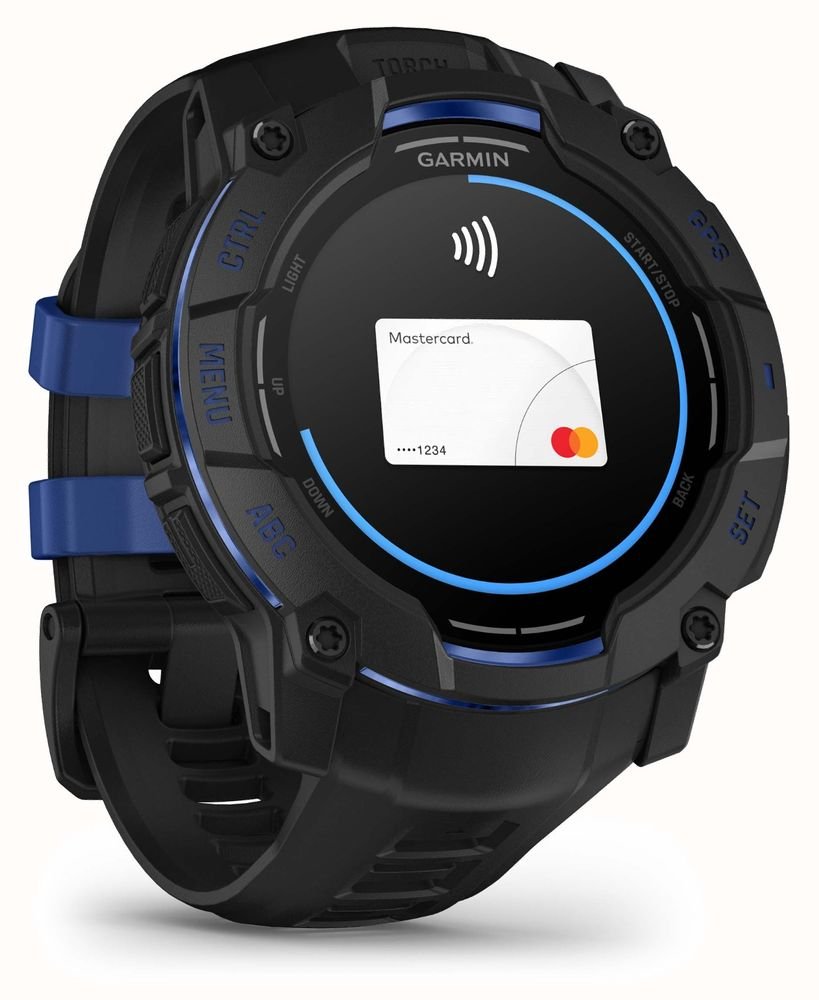 Instinct 3 Amoled (50 mm) Qara/Mavi (010-03020-03)