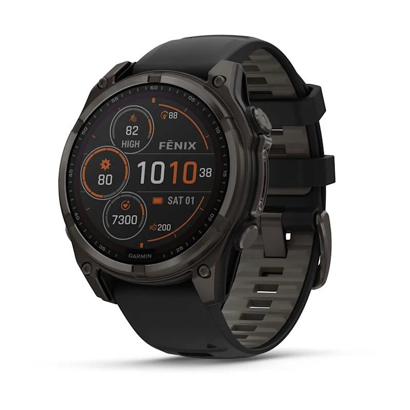 Fenix 8 - 47 mm Solar Sapphire Carbon Gray DLC Titanium Qara/Boz (010-02906-11)