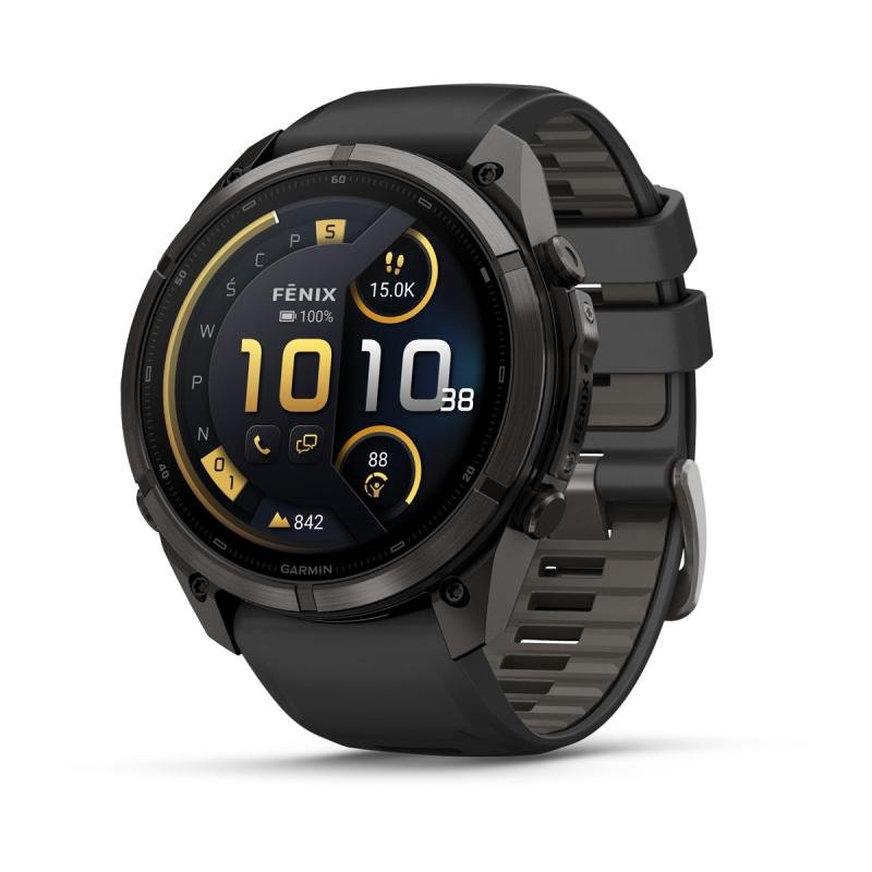 Fenix 9 Pro İnreach - 51 mm DLC Titanium Qara (010-04337-11)